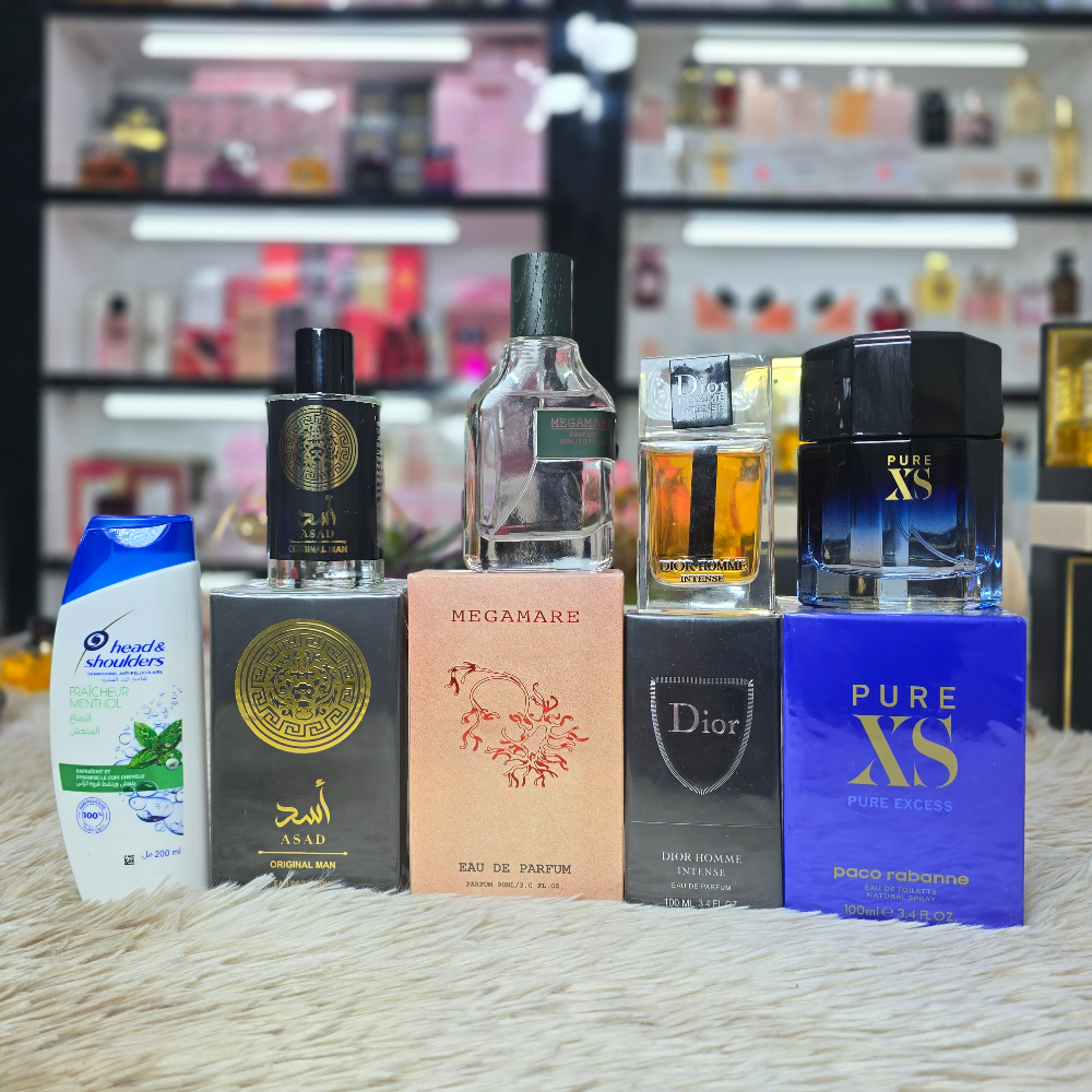 4 عطور رجالية + شامبو هدية - Image 1